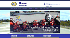 Desktop Screenshot of newlinetransport.com.au